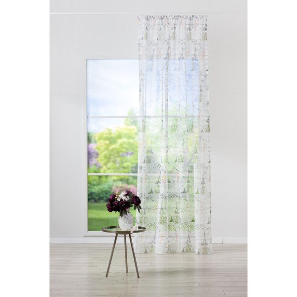 Tenda bianco-grigio 140x245 cm Tour - Mendola Fabrics-image-1