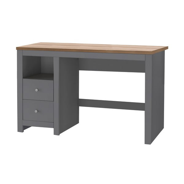 Scrivania con piano effetto rovere 50x120 cm Emerald - Støraa-image-2