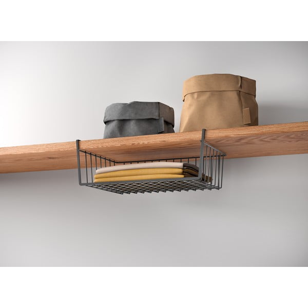 Cestino per cucina da appendere in acciaio inox 26x40 cm Kanguro – Metaltex-image-1