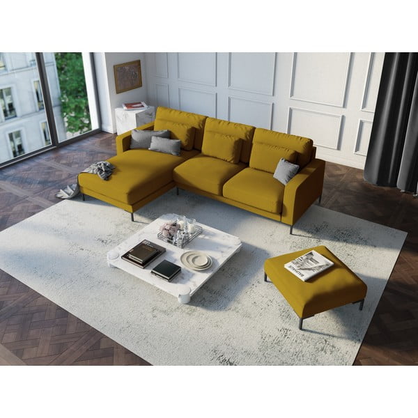 Pouf giallo senape Seine - Interieurs 86-image-1