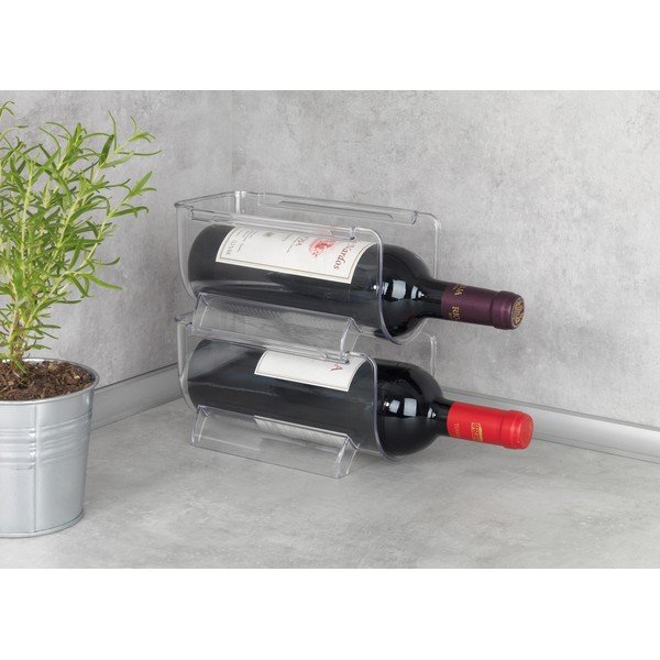 Organizzatore di bottiglie da cucina trasparente Basic - Wenko-image-1