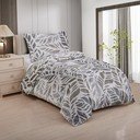 Biancheria da letto grigia in micropile per letto singolo 140x200 cm Judith – My House