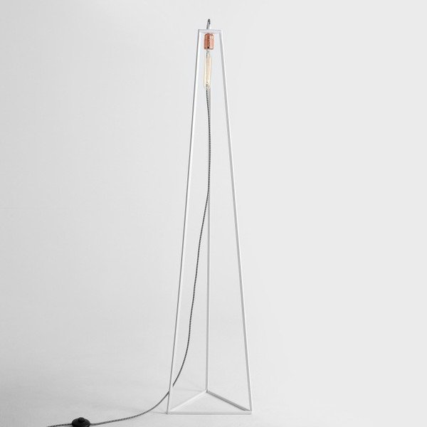 Lampada da terra bianca Forma personalizzata Trimetric - CustomForm-image-1