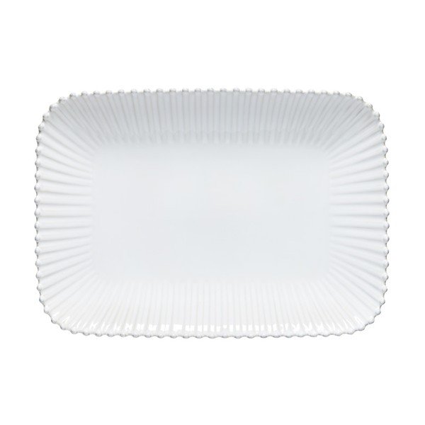 Vassoio in gres bianco Pearl, lunghezza 40 cm - Costa Nova
