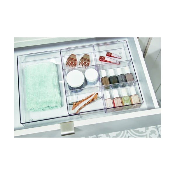 Organizzatore per cassetti in plastica Crystalline - iDesign/The Home Edit-image-1