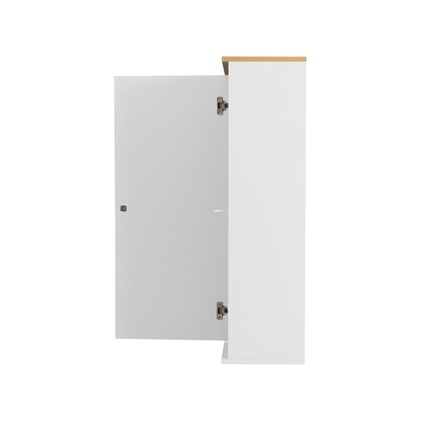 Cassettiera bianca a un'anta con 3 ripiani, altezza 95 cm Dot - Tenzo-image-4