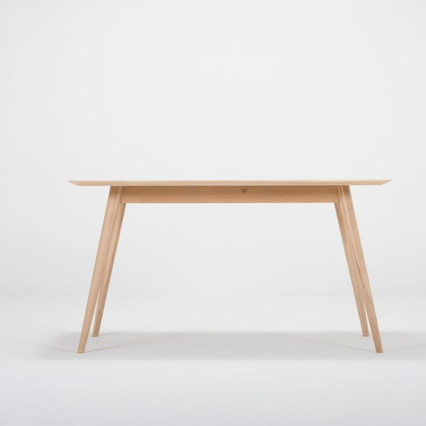 Tavolo da lavoro in rovere massiccio Stafa - Gazzda-image-1