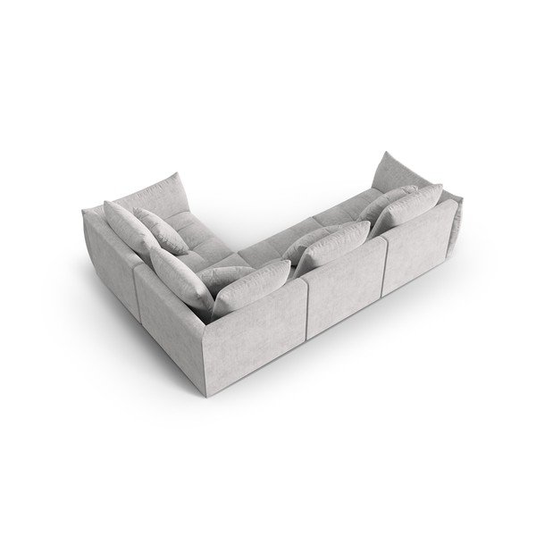 Divano angolare grigio chiaro (angolo destro/verso L) Bloom - Micadoni Home-image-2