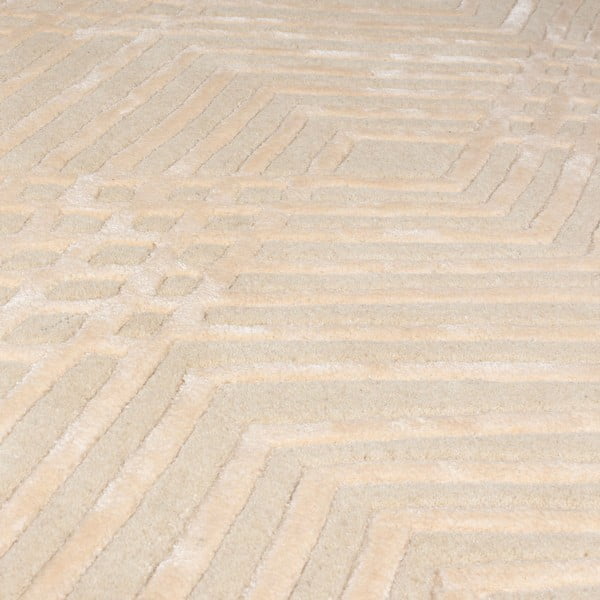 Tappeto in lana beige 160x230 cm Diamonds - Flair Rugs-image-2