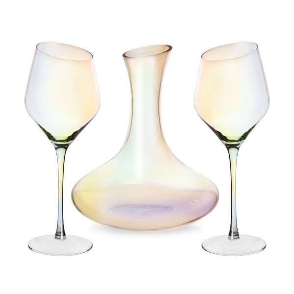 Set di 2 bicchieri e decanter Esclusivo Luster - Orion
