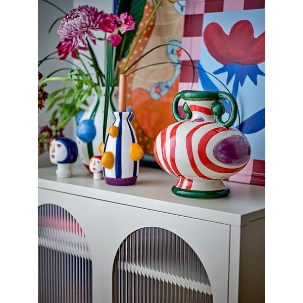 Vaso in dolomite dipinto a mano (altezza totale 33 cm) Conneli – Bloomingville-image-4