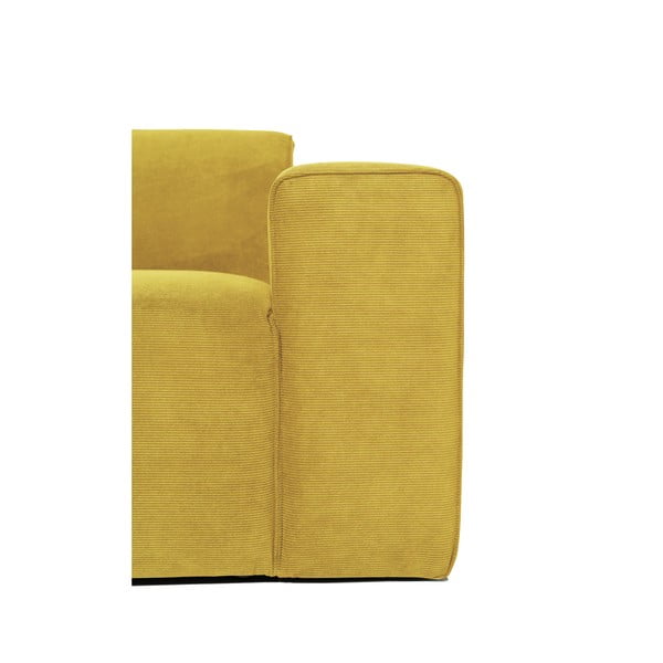 Divano angolare in velluto a coste giallo (angolo sinistro) Sting - Scandic-image-4