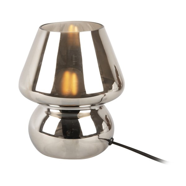 Lampada da tavolo in vetro argento Vetro, altezza 18 cm - Leitmotiv