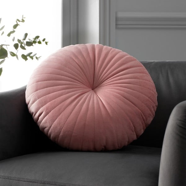 Cuscino decorativo in velluto ø 40 cm Round Soft Touch – Catherine Lansfield-image-1