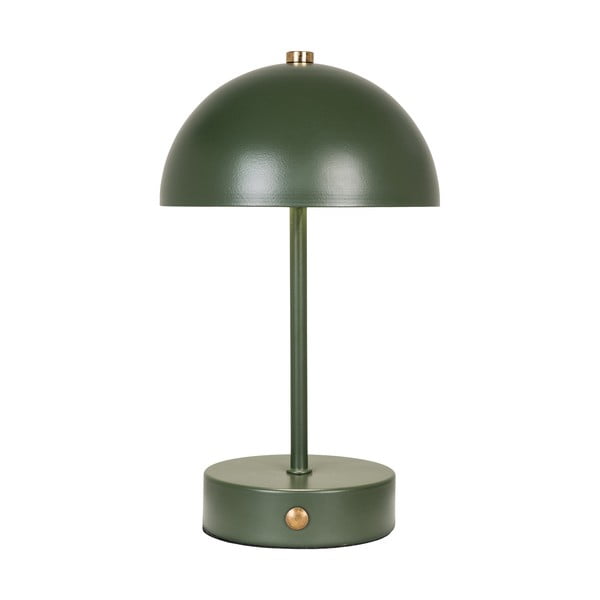 Lampada da tavolo LED verde scuro con paralume in metallo (altezza totale 25 cm) Holt – House Nordic-image-4