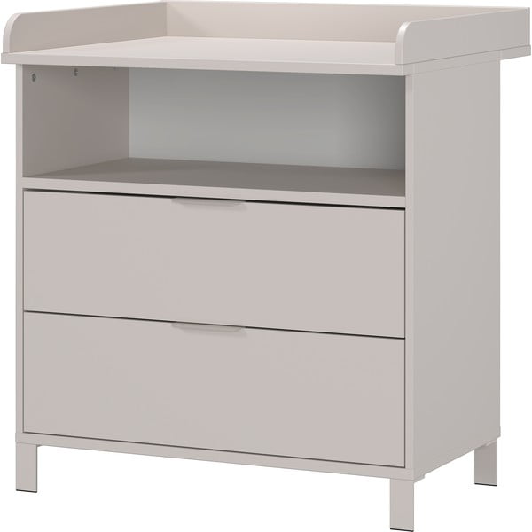 Cassettiera per bambini color crema con fasciatoio 89x102x77 cm Alkmaar – Germania-image-2