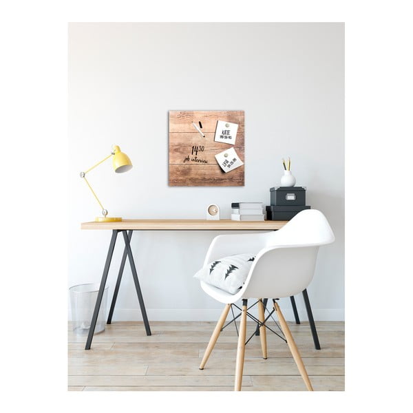 Lavagna magnetica Legno, 30 x 30 cm - Styler-image-2