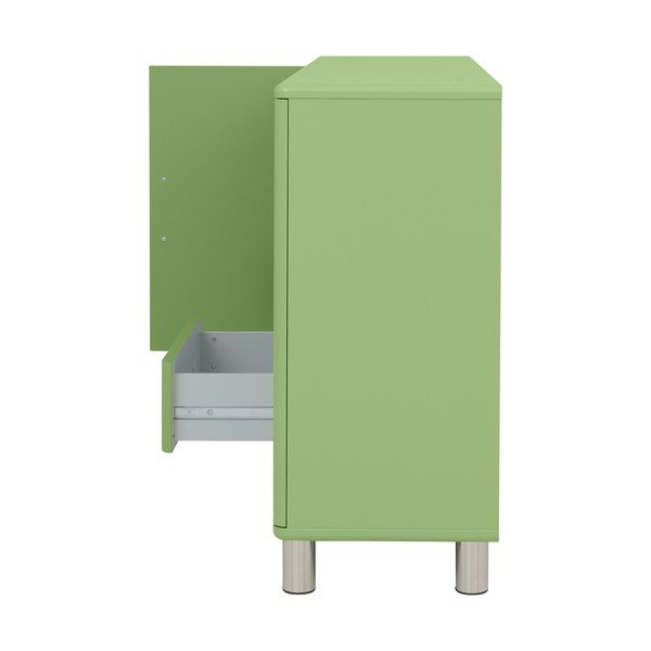 Cassettiera bassa verde 146x92 cm Malibu - Tenzo-image-4