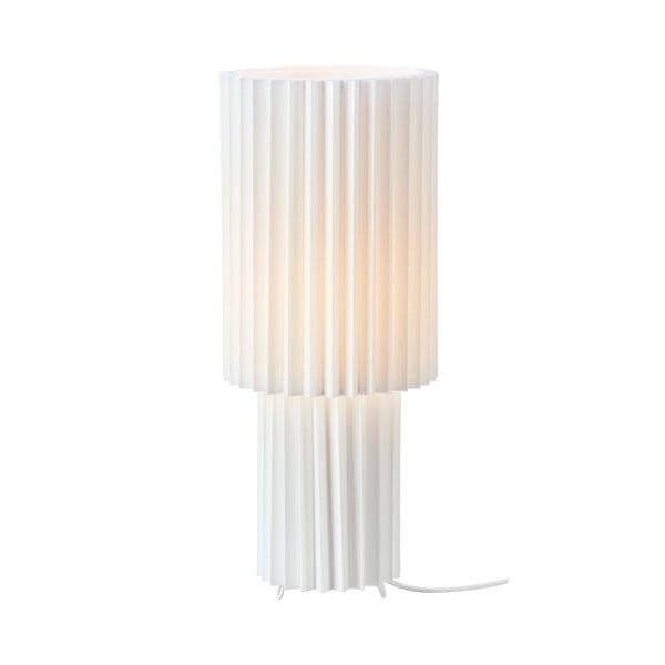 Lampada da tavolo bianca con paralume in tessuto (altezza totale 45 cm) Catis – Markslöjd