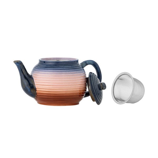 Teiera blu/arancione in ceramica con filtro 890 ml Tatum – Bloomingville-image-4
