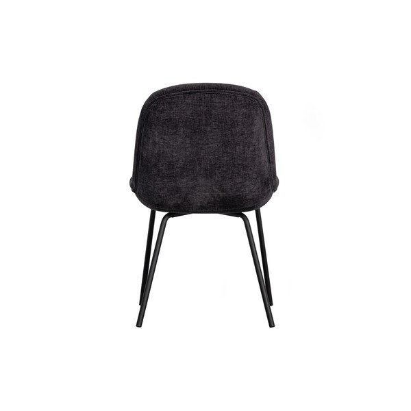 Set di 2 sedie da pranzo in velluto grigio scuro Crate - BePureHome-image-3