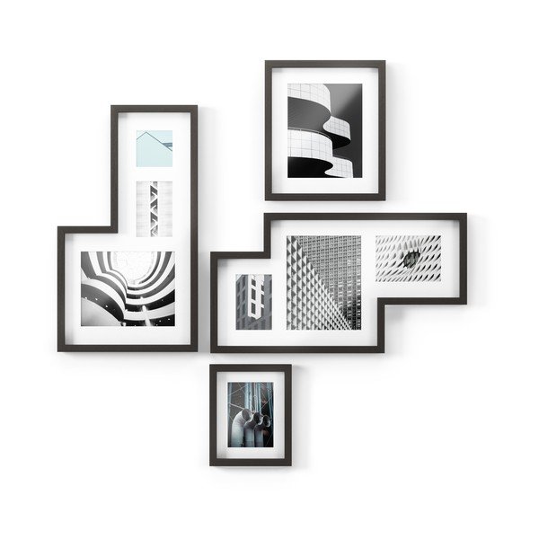 Cornici da parete in plastica nera in set da 4 69x38 cm Mingle - Umbra-image-2