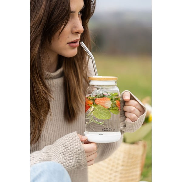 Barattolo con cannuccia 600 ml Fuori – Vialli Design-image-3