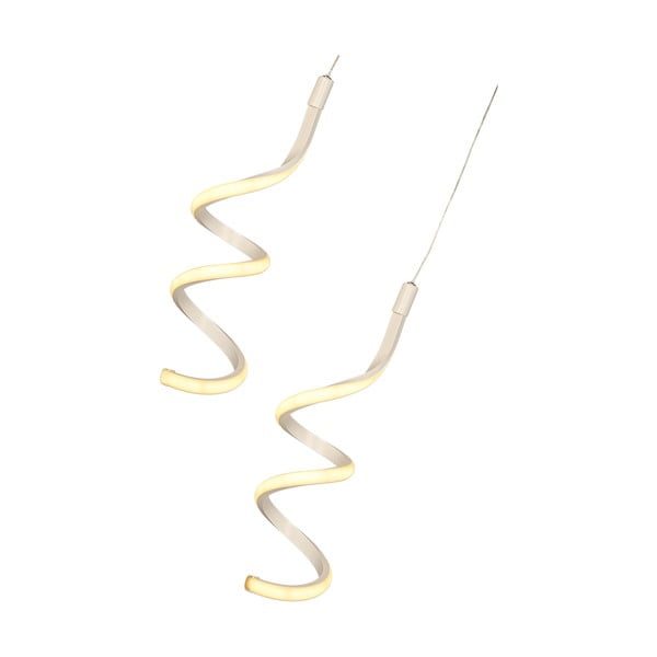 Lampadario LED bianco in metallo ø 25 cm Hilton – Squid Lighting-image-2