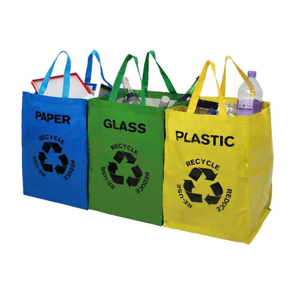 Set di 3 bidoni per rifiuti da 40 l - Premier Housewares-image-1