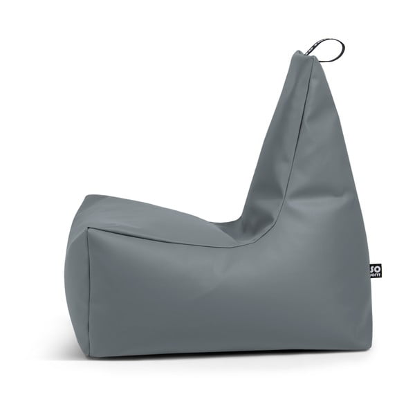 Puof a sacco arancione con rivestimento in finta pelle Icy XL – So Soft?-image-2