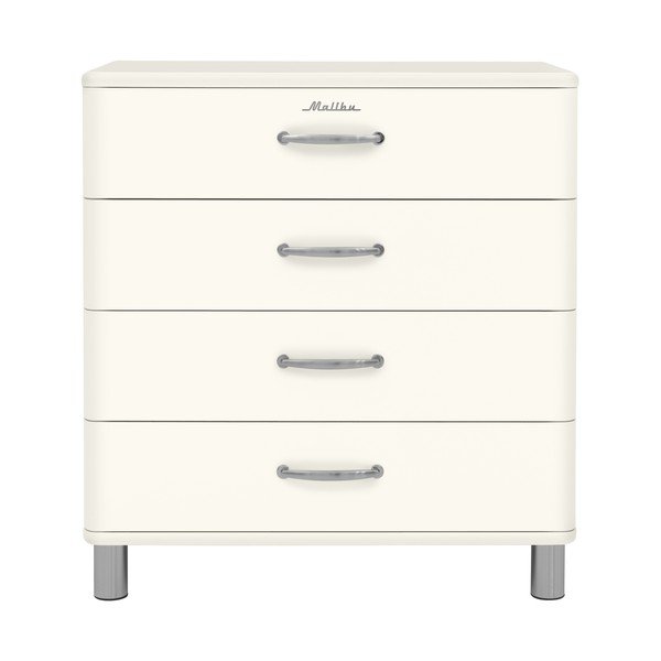 Cassettiera alta bianca 86x92 cm Malibu - Tenzo