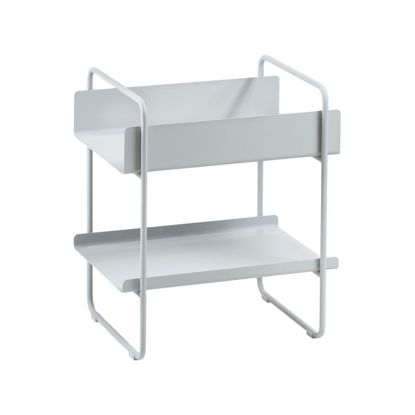 Consolle in metallo grigio chiaro 36x48 cm A-Console - Zone