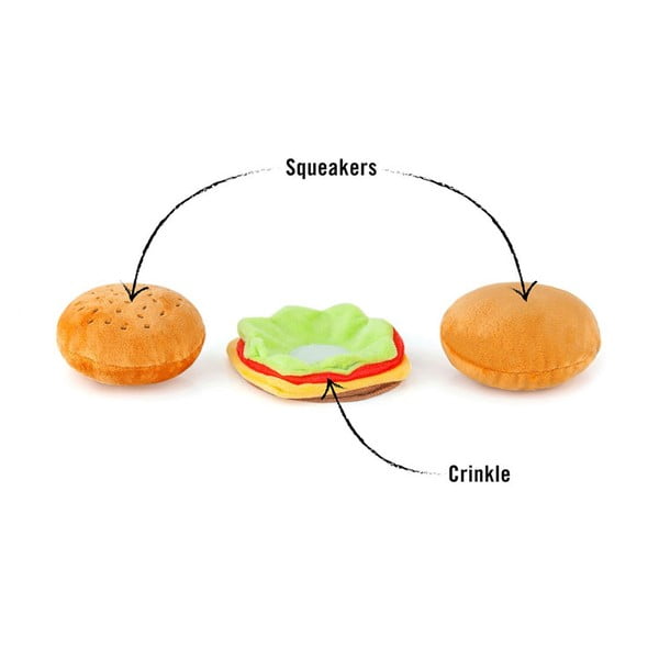 Giocattolo per cani Hamburger Mini - P.L.A.Y.-image-3