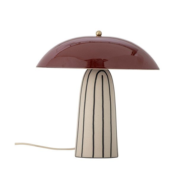 Lampada da tavolo in ceramica con paralume in metallo (altezza totale 32 cm) Arvid – Bloomingville