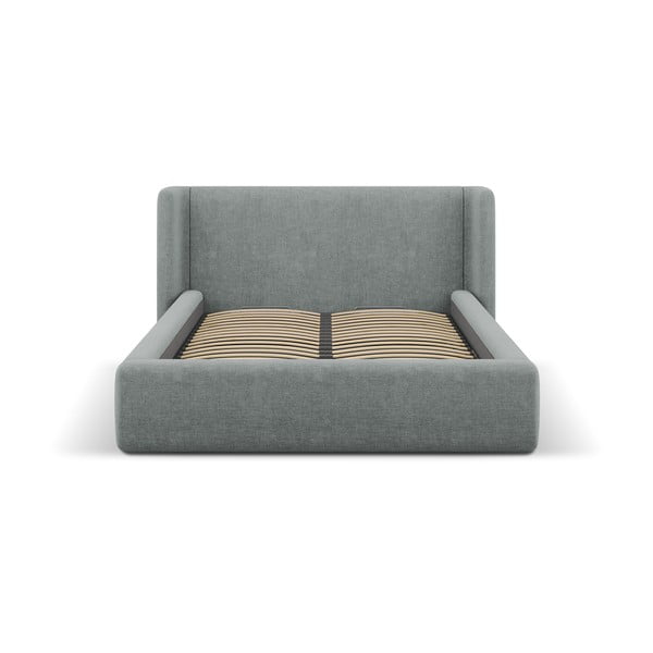 Letto matrimoniale imbottito grigio scuro con contenitore con rete inclusa 180x200 cm Jason – Windsor & Co Sofas-image-4