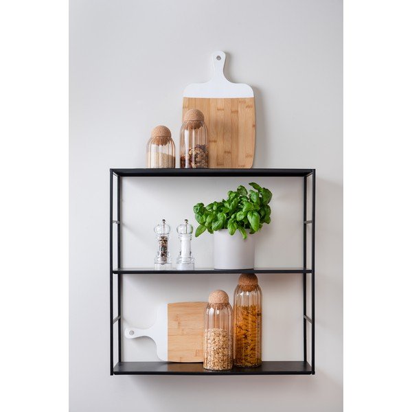 Vaso in vetro marrone con coperchio in sughero Gemma, altezza 24 cm - PT LIVING-image-1