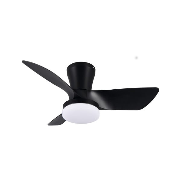 Plafoniera LED nera Randers – Trio