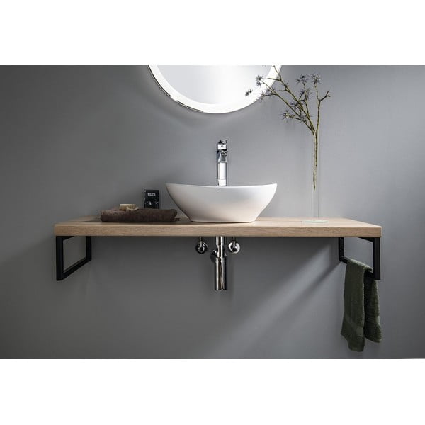 Lavabo bianco in ceramica 42x34 cm Aqualine  – Sapho-image-2