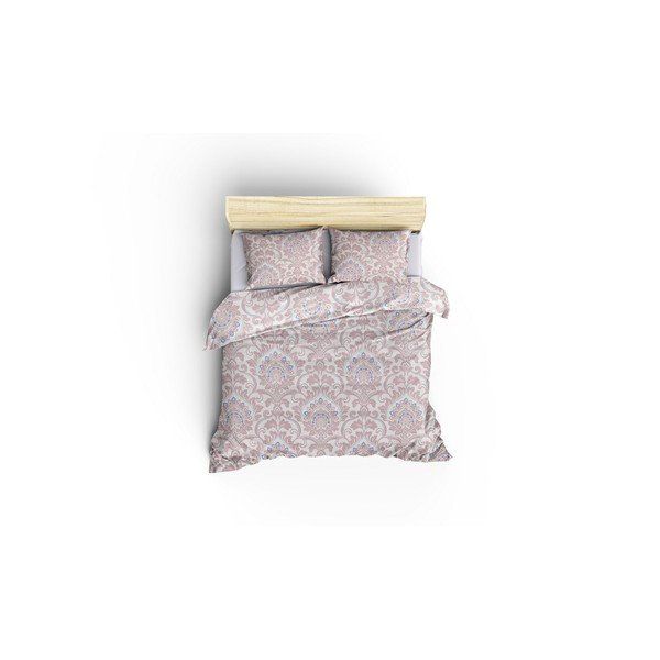 Biancheria da letto in cotone rosa Nazenin Home Jessia, 200 x 200 cm - Mijolnir-image-1