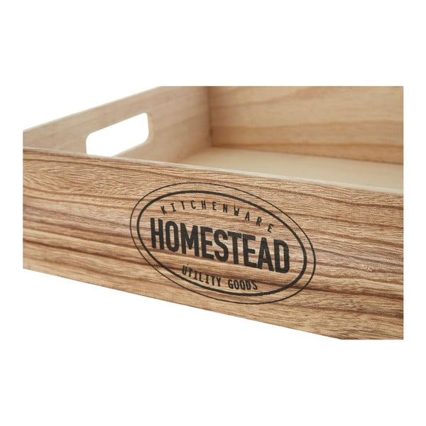 Vassoio in legno 28x38 cm Rustic Homestead - Premier Housewares-image-2