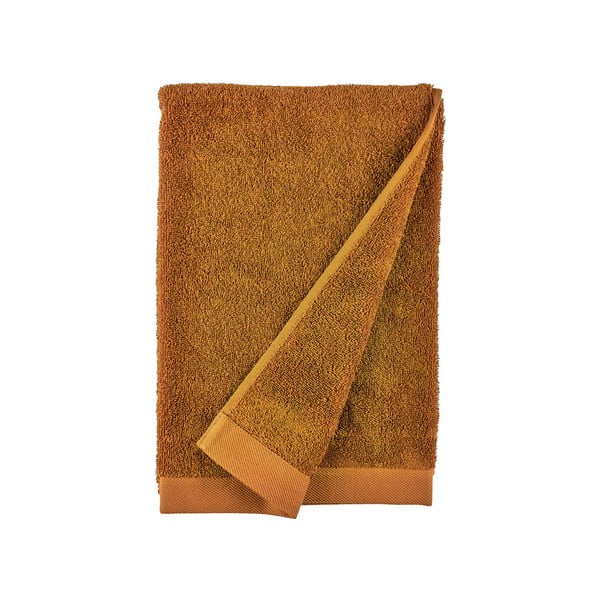 Asciugamano arancione in spugna di cotone Clay, 140 x 70 cm Comfort Organic - Södahl