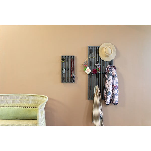 Attaccapanni da parete marrone scuro in rovere massiccio 24 cm Parco – Spinder Design-image-3