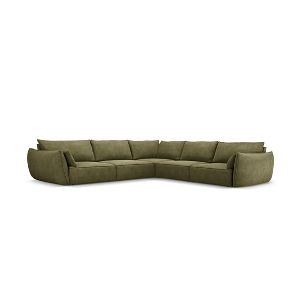 Divano angolare verde (variabile) Vanda - Mazzini Sofas-image-2