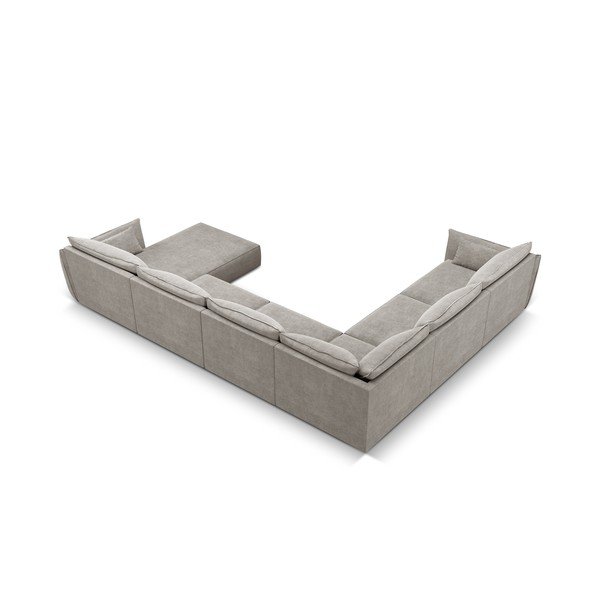 Divano angolare grigio chiaro (angolo sinistro) Vanda - Mazzini Sofas-image-3
