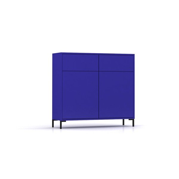 Cassettiera bassa blu 90x84 cm Wilson - Really Nice Things-image-2