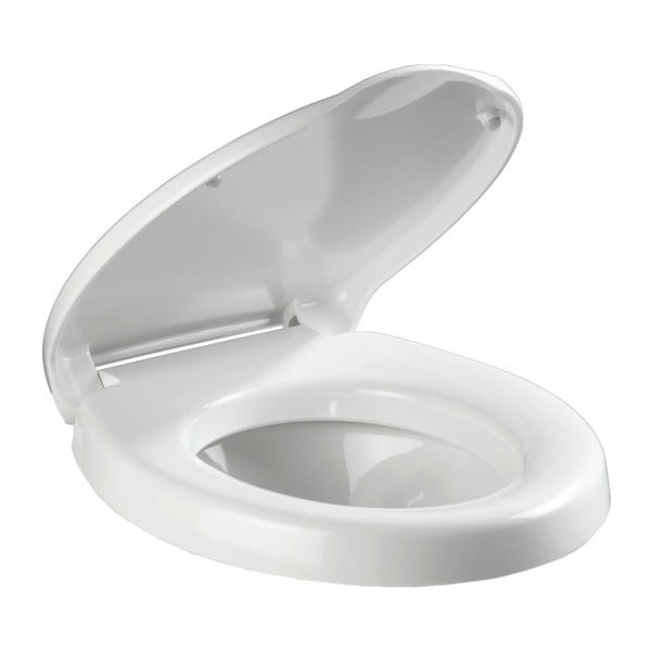 Sedile per wc leggermente rialzato con chiusura facilitata per anziani , 43,5 x 37 cm Secura - Wenko-image-2