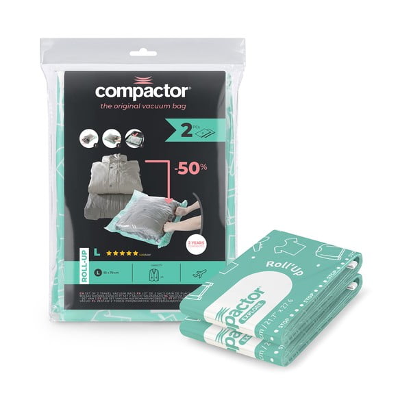 Sacchetti per il vuoto in set da 2 pezzi Roll Up L - Compactor