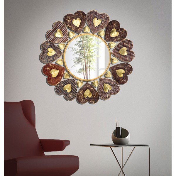 Nástěnné zrcadlo Mauro Ferretti Cuori, ø 61 cm-image-1