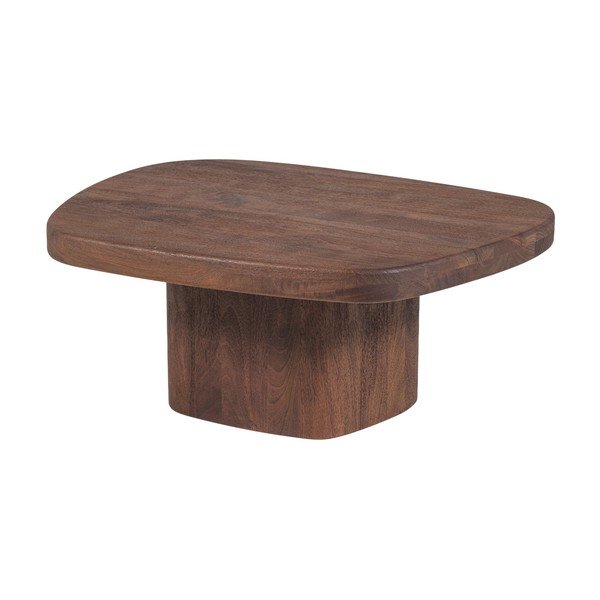 Tavolino da salotto di colore naturale in mango massiccio 83x99 cm Nodu – WOOOD-image-3
