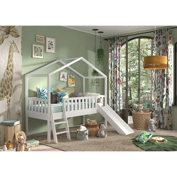 Casa bianca/letto per bambini 90x200 cm Dallas - Vipack-image-2